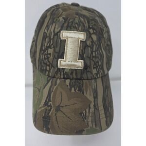 Captivating Headgear University of Illinois Illini Strapback Cap Camo Hat NCAA